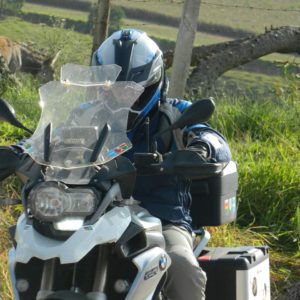(1200) Bolha Alta Cristal BMW R1200 GS PREMIUM/ADVENTURE 2013 e posteriores com defletor