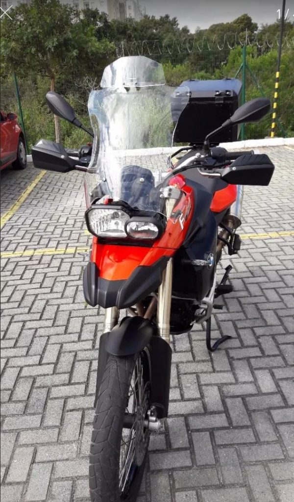(1880) Bolha Alta Cristal BMW F800GS modelo Explorer 2008-2019 com defletor - Image 2
