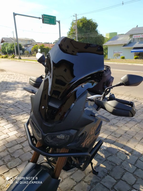 (2220) Bolha Alta Cristal Honda Africa Twin CRF 1000  com defletor - Image 3