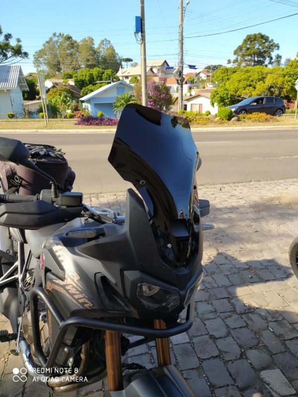 (2220) Bolha Alta Cristal Honda Africa Twin CRF 1000  com defletor - Image 2