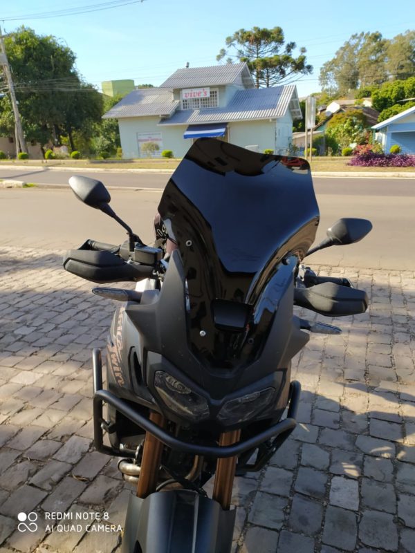 (2220) Bolha Alta Cristal Honda Africa Twin CRF 1000  com defletor