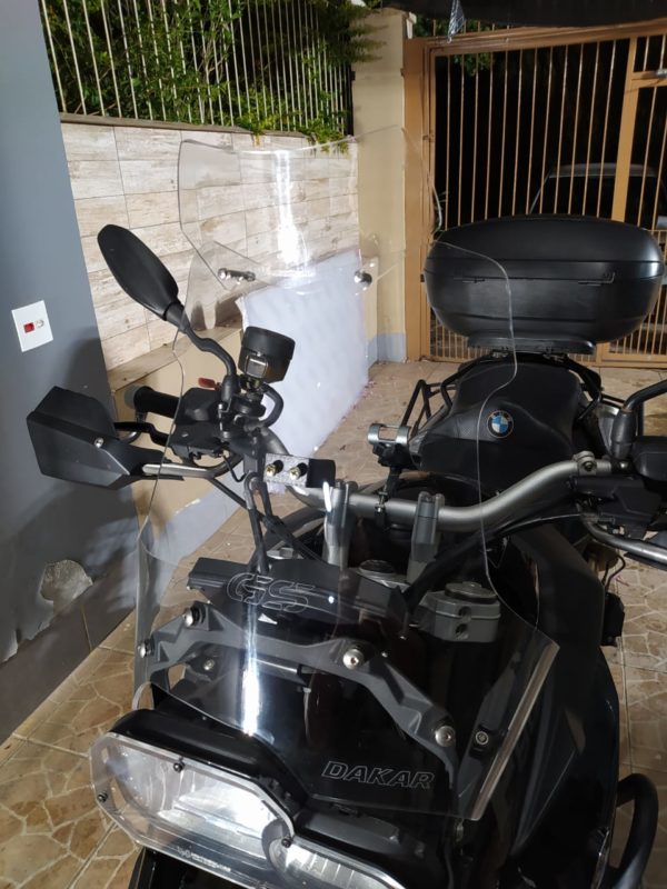 (1850) Bolha Alta Cristal BMW F800GS modelo Dakar 2008-2018 com defletor - Image 8