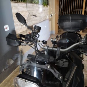 (1850) Bolha Alta Cristal BMW F800GS modelo Dakar 2008-2018 com defletor