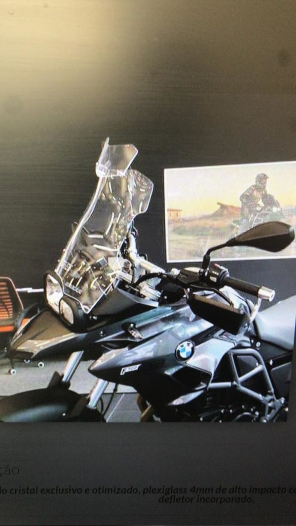 (1720) Bolha Alta Cristal BMW F700GS 2017-2019 com defletor - Image 5
