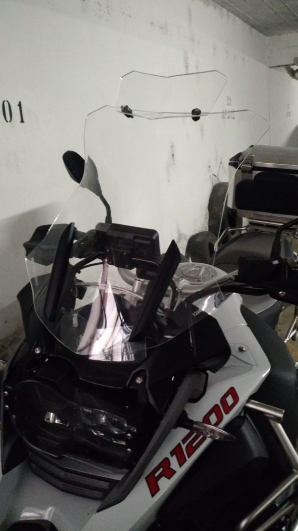 (1200) Bolha Alta Cristal BMW R1200 GS PREMIUM/ADVENTURE 2013 e posteriores com defletor - Image 13