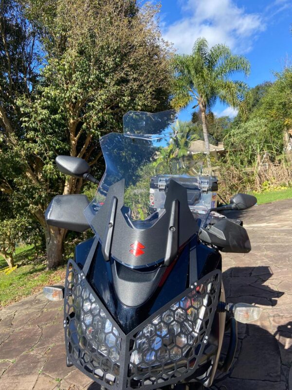 (4100) Bolha Alta Cristal Suzuki Vstrom DL1000 2005-2013 E DL650 2008-2012 com defletor - Image 7
