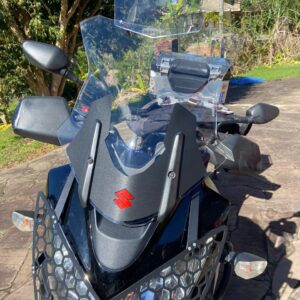 (4100) Bolha Alta Cristal Suzuki Vstrom DL1000 2005-2013 E DL650 2008-2012 com defletor