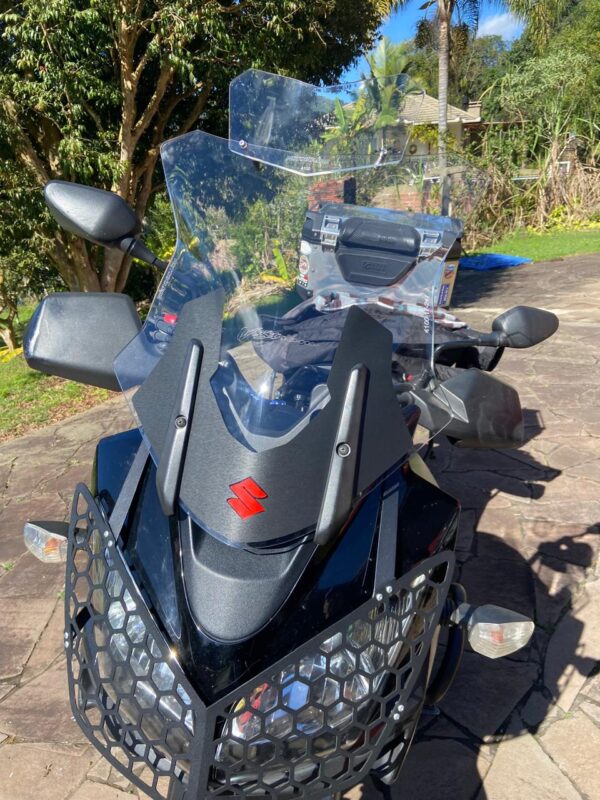 (4100) Bolha Alta Cristal Suzuki Vstrom DL1000 2005-2013 E DL650 2008-2012 com defletor