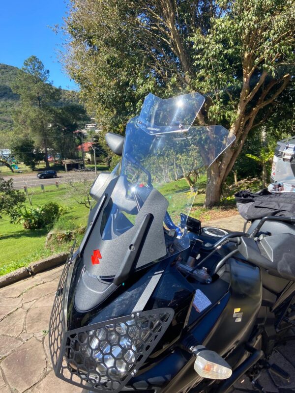 (4100) Bolha Alta Cristal Suzuki Vstrom DL1000 2005-2013 E DL650 2008-2012 com defletor - Image 5