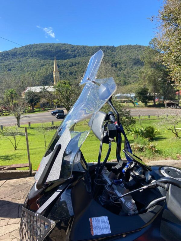 (4100) Bolha Alta Cristal Suzuki Vstrom DL1000 2005-2013 E DL650 2008-2012 com defletor - Image 6