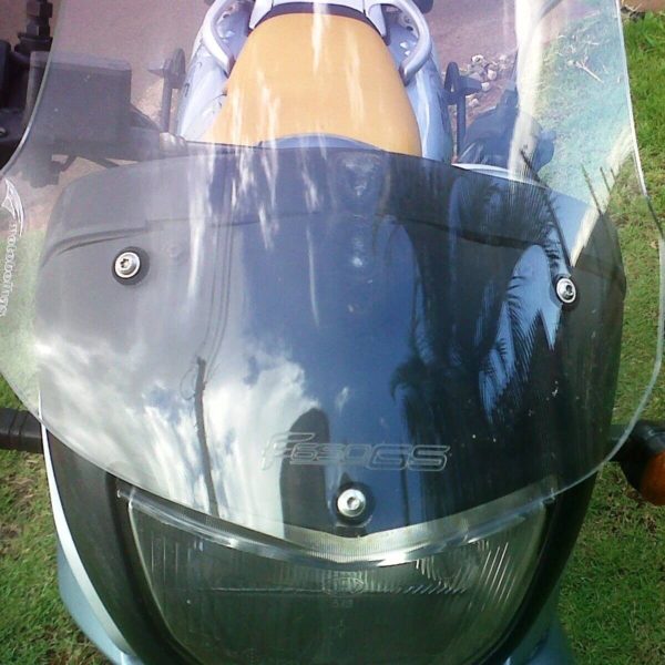 parabrisa moto motobolha BMW F650 GS cristal com defletor