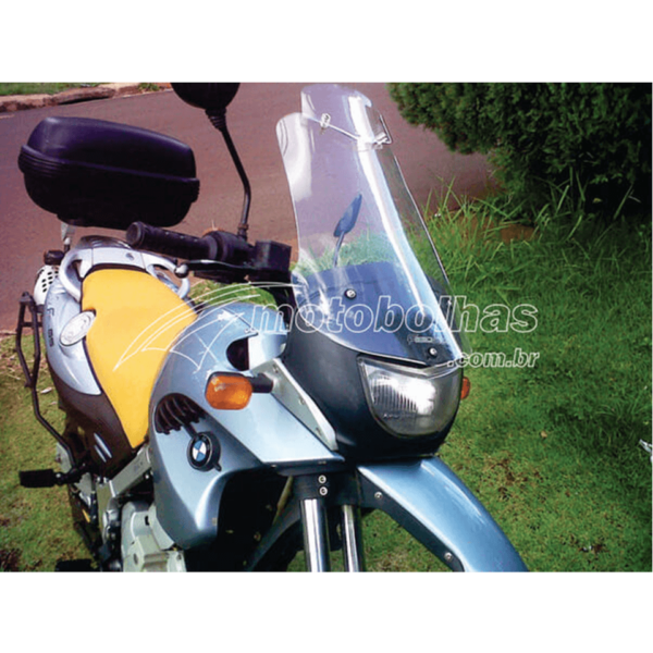 parabrisa moto motobolha bmw f650 gs cristal modelo importada 3 furos