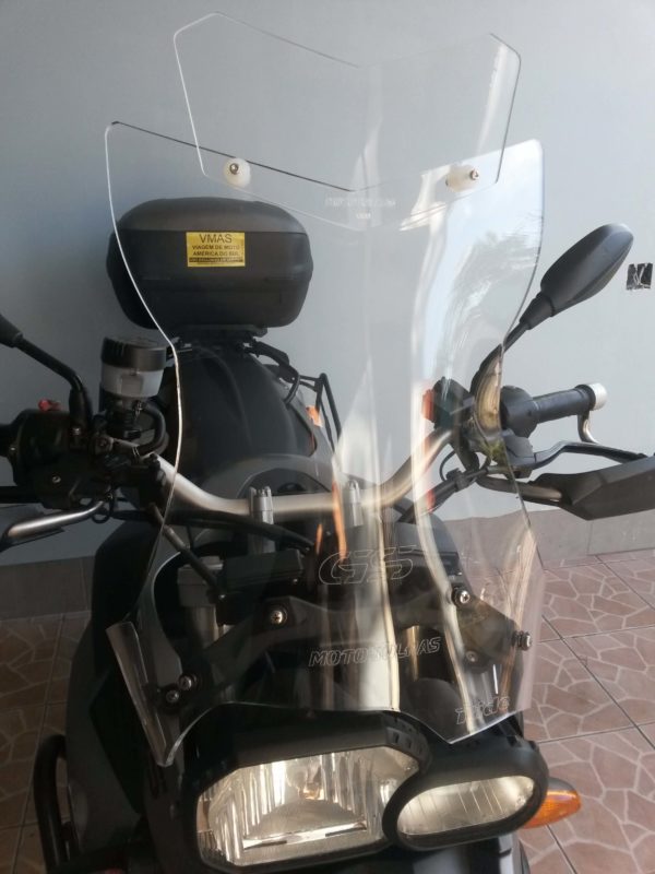 parabrisa moto motobolha BMW F800 GS cristal ride com defletor