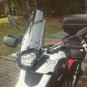 parabrisa moto motobolha BMW F650 GS fumê com defletor