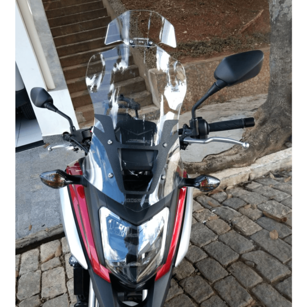 parabrisa moto motobolha NC700X e NC750X cristal com defletor