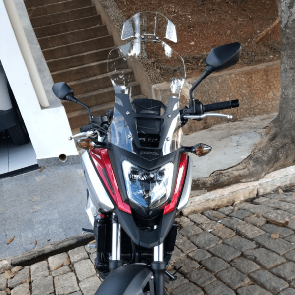 parabrisa moto motobolha NC700X e NC750X cristal com defletor