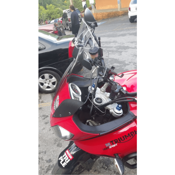 parabrisa moto motobolha Triumph Tiger Sport 1050 cristal com defletor