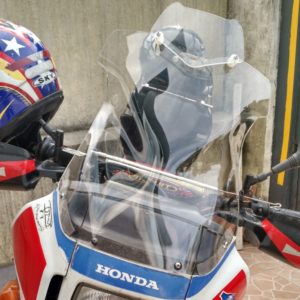 (2350) Bolha Alta Cristal Honda Sahara NX350 com defletor