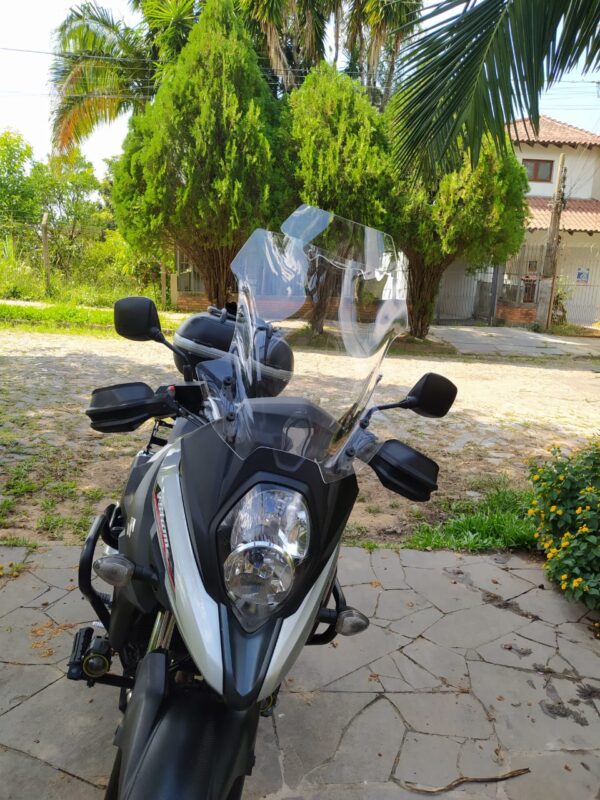 (4190) Bolha Alta CRISTAL OU FUMÊ Suzuki Vstrom DL1000 2014-2025 com defletor - Image 2
