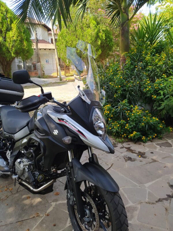 (4190) Bolha Alta CRISTAL OU FUMÊ Suzuki Vstrom DL1000 2014-2025 com defletor - Image 4
