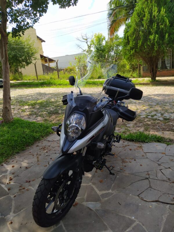 (4190) Bolha Alta CRISTAL OU FUMÊ Suzuki Vstrom DL1000 2014-2025 com defletor - Image 7