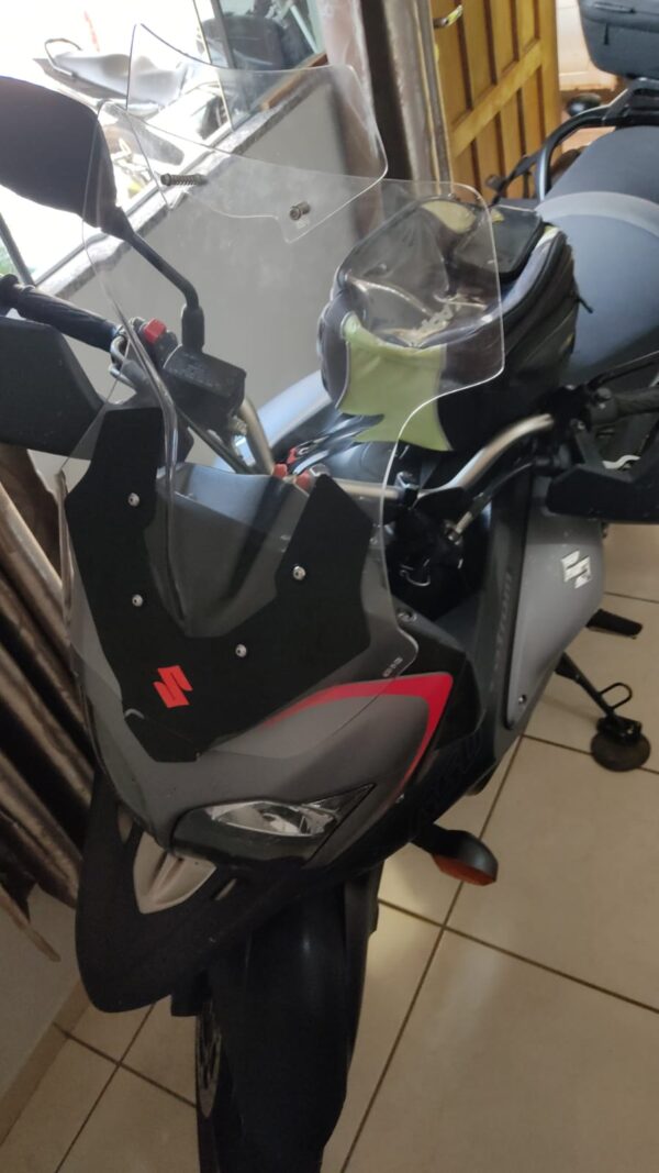 (4650) Bolha Alta Cristal Suzuki Vstrom DL650 2013-2018 com defletor