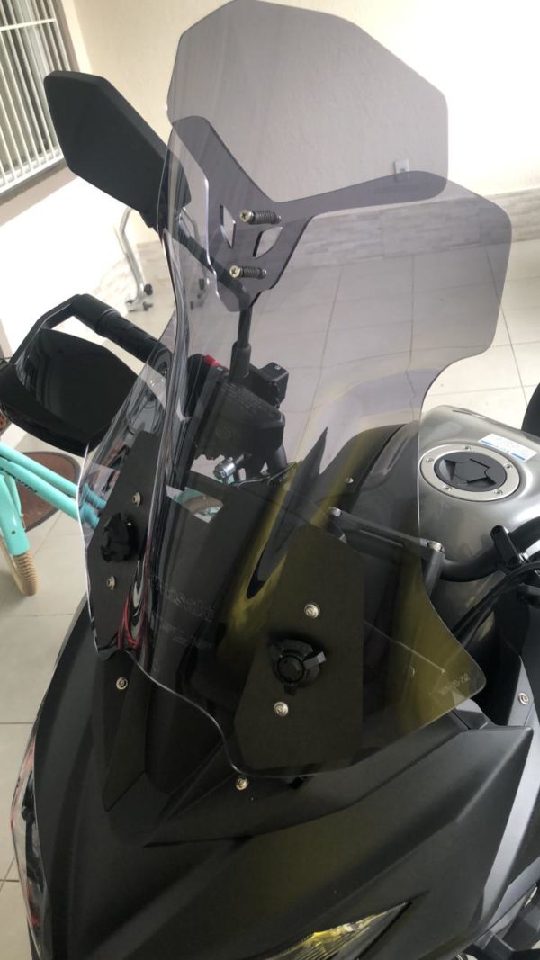 (5671) Bolha Alta Fumê Kawasaki Versys 650 Tourer 2015-2019 com defletor - Image 2