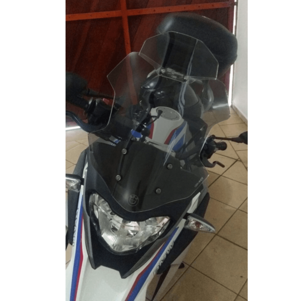 parabrisa moto motobolha bmw g310 gs fumê com defletor