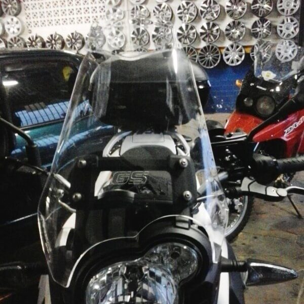 parabrisa moto motobolha BMW G650 GS cristal sertão com defletor