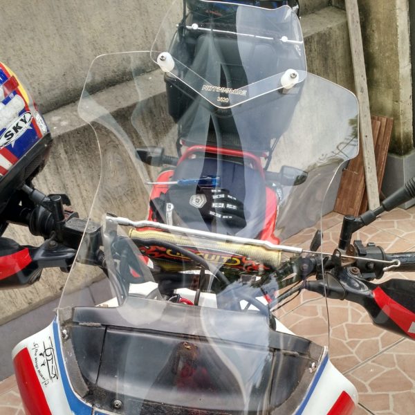 parabrisa moto motobolha Honda Sahara NX350 cristal com defletor