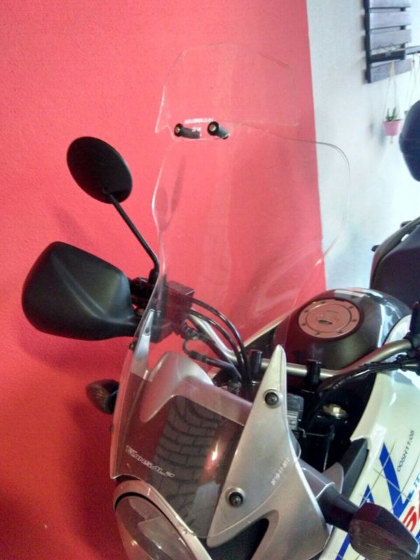 parabrisa moto motobolha Honda Transalp XL700V cristal com defletor