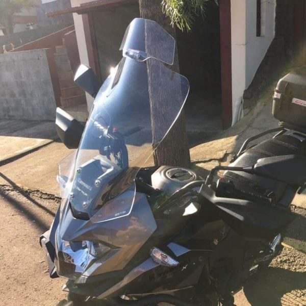 parabrisa moto motobolha Kawasaki Versys 300 Cristal com defletor