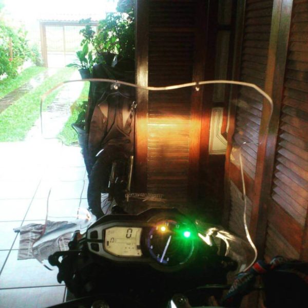 parabrisa moto motobolha Triumph Tiger cristal com defletor