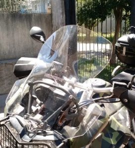 (7110) Bolha Alta Cristal Triumph Tiger Explorer 1200 com defletor 2012/2015