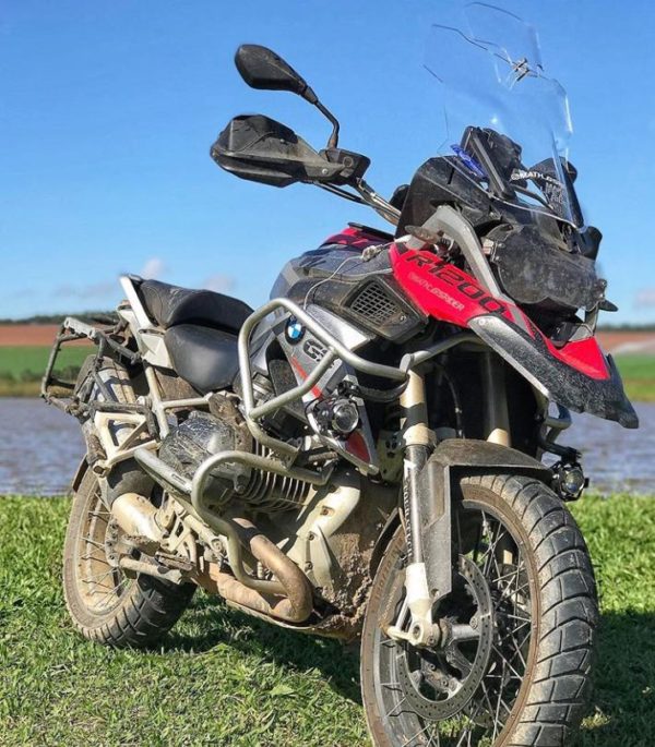 (1210) Bolha Alta Cristal ou Fumê BMW R1200/1250 GS PREMIUM/ADVENTURE 2013 e posteriores com defletor - Image 3