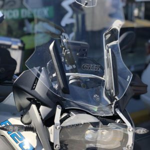 (1210) Bolha Alta Cristal ou Fumê BMW R1200/1250 GS PREMIUM/ADVENTURE 2013 e posteriores com defletor