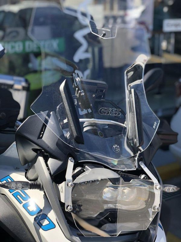 (1210) Bolha Alta Cristal ou Fumê BMW R1200/1250 GS PREMIUM/ADVENTURE 2013 e posteriores com defletor