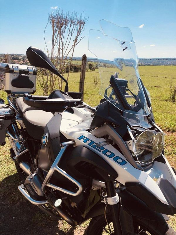 (1210) Bolha Alta Cristal ou Fumê BMW R1200/1250 GS PREMIUM/ADVENTURE 2013 e posteriores com defletor - Image 9