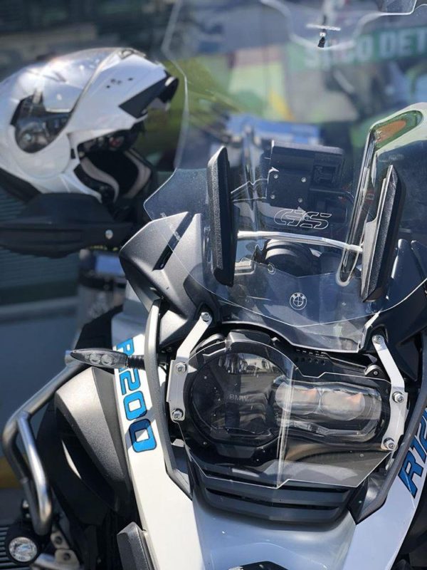 (1210) Bolha Alta Cristal ou Fumê BMW R1200/1250 GS PREMIUM/ADVENTURE 2013 e posteriores com defletor - Image 2