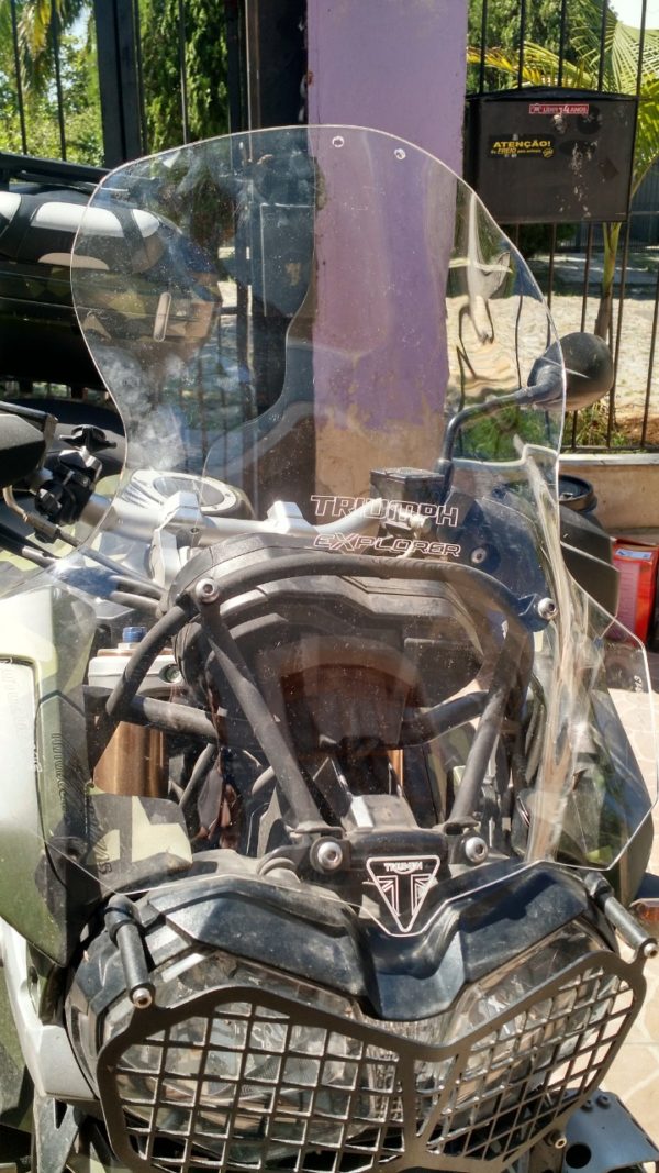 (7110) Bolha Alta Cristal Triumph Tiger Explorer 1200 com defletor 2012/2015 - Image 2