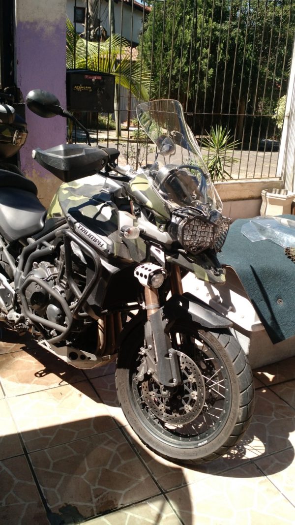 (7110) Bolha Alta Cristal Triumph Tiger Explorer 1200 com defletor 2012/2015 - Image 5