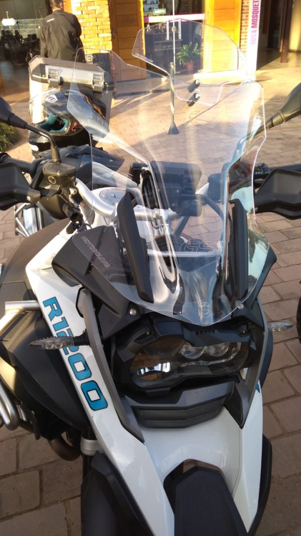 (1210) Bolha Alta Cristal ou Fumê BMW R1200/1250 GS PREMIUM/ADVENTURE 2013 e posteriores com defletor - Image 11