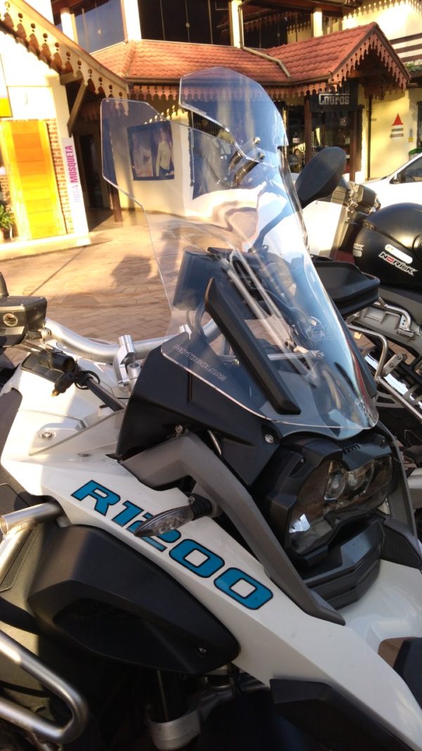 (1210) Bolha Alta Cristal ou Fumê BMW R1200/1250 GS PREMIUM/ADVENTURE 2013 e posteriores com defletor - Image 12