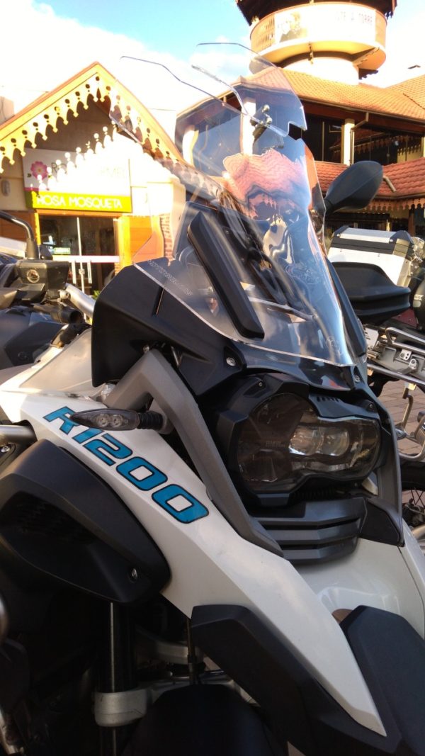 (1210) Bolha Alta Cristal ou Fumê BMW R1200/1250 GS PREMIUM/ADVENTURE 2013 e posteriores com defletor - Image 13