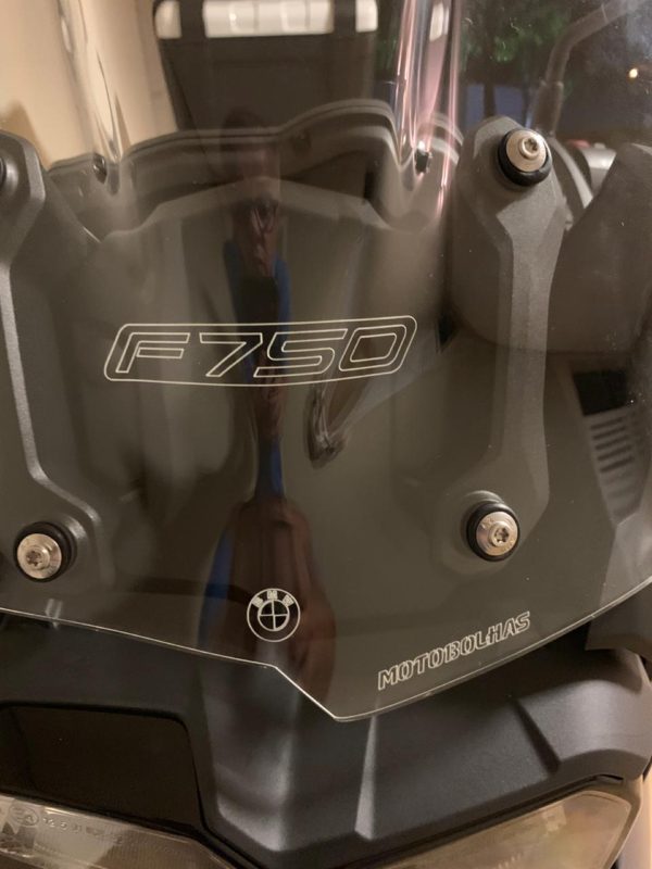 (1742) Bolha Bmw F750gs Motobolhas Cristal Sem Defletor - Image 2