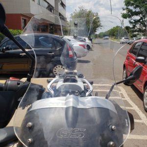 (1620) Bolha Alta Cristal BMW F650GS 2004-2007 E G650GS 2009/2011 com defletor
