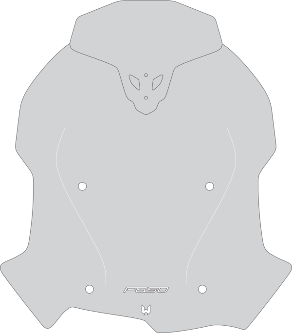 (1840) Bolha Bmw F850gs PREMIUM/SPORT Motobolhas Cristal C/ defletor - Image 6