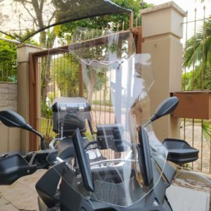 (1214) Bolha Alta Cristal ou Fumê BMW R1200/1250 GS PREMIUM/ADVENTURE 2013 e posteriores com defletor