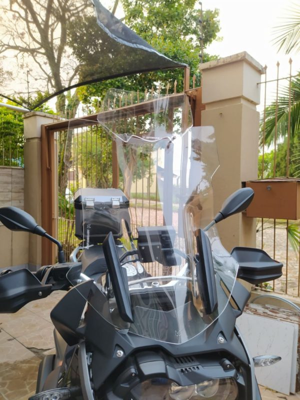 (1214) Bolha Alta Cristal ou Fumê BMW R1200/1250 GS PREMIUM/ADVENTURE 2013 e posteriores com defletor