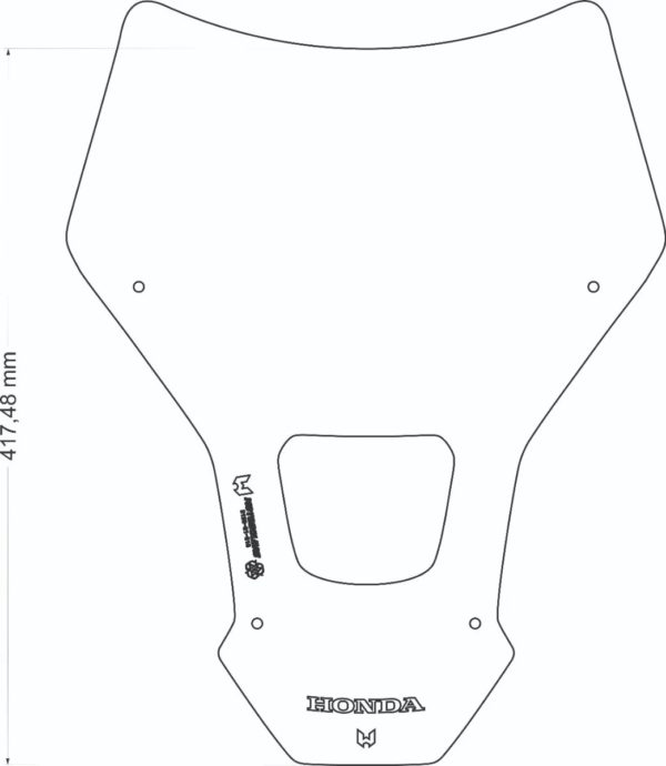 (2146)BOLHA BAIXA HONDA CRF 1100 ADVENTURE-SPORTS AFRICA TWIN 2021+ - Image 9